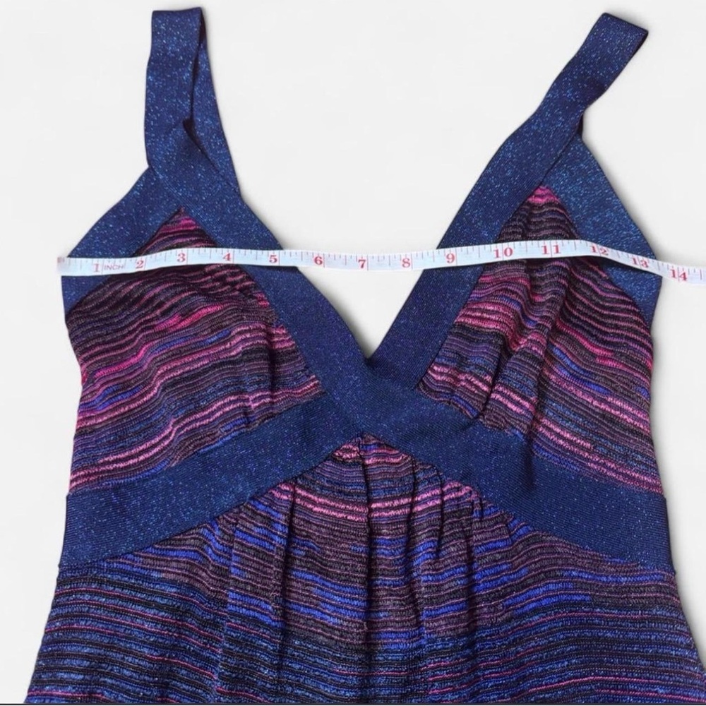 M Missoni Metallic Lurex Knit Mini Dress, Size 44 - Picture 9 of 12